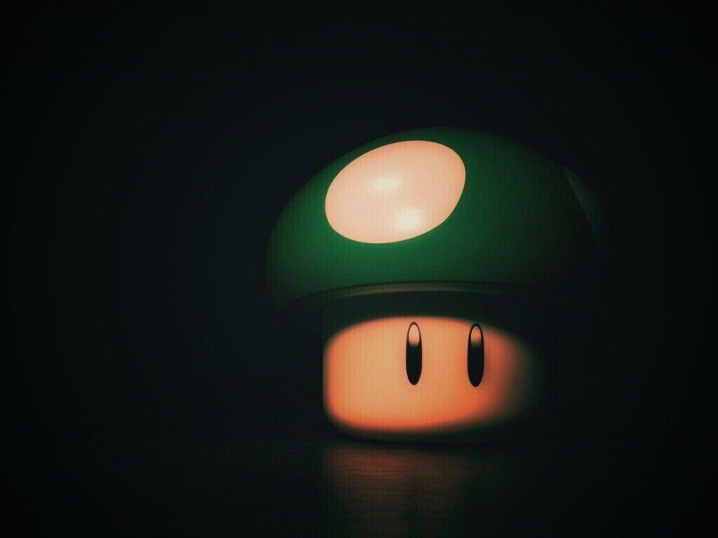 Гриб из игры марио обои