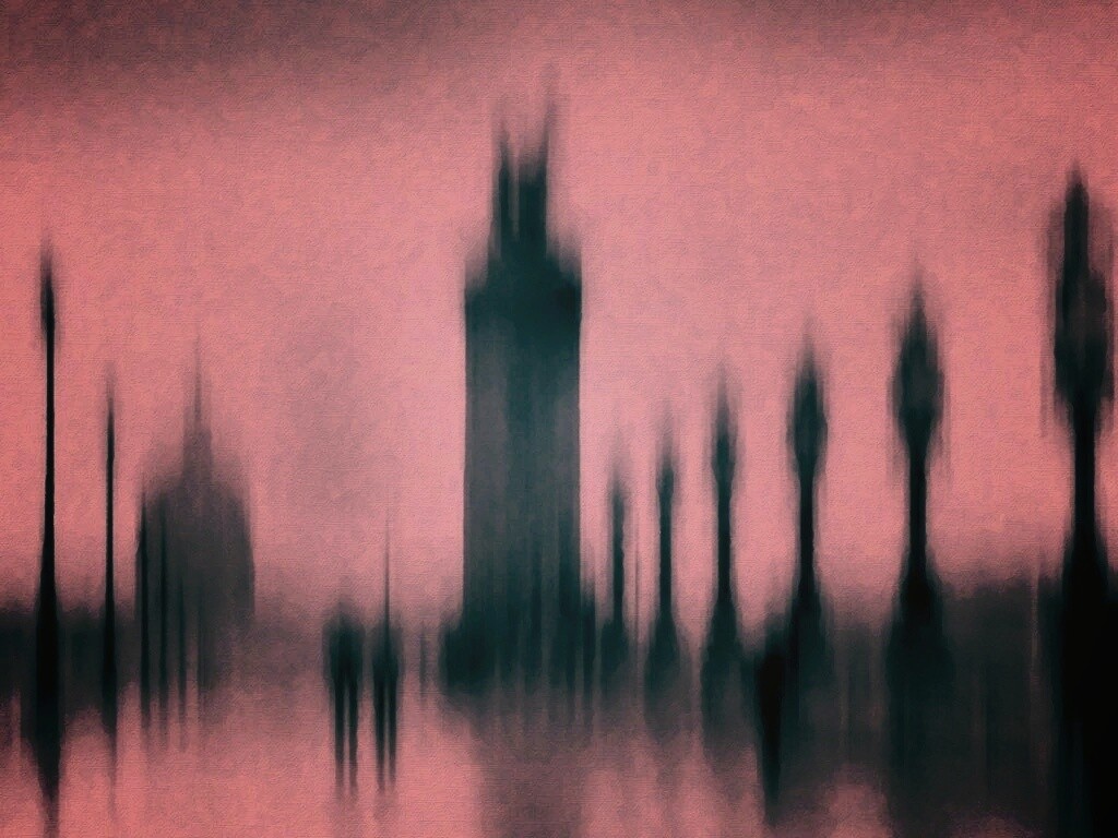 Размытый вид с моста обои