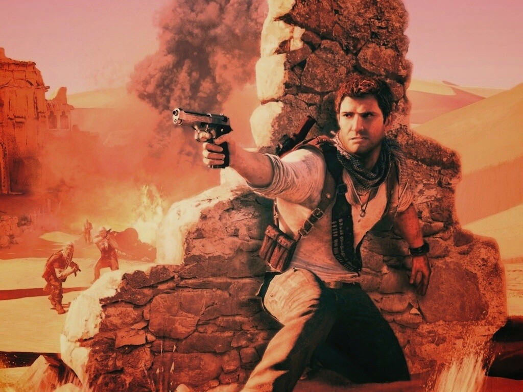 Бой в пустыне обои