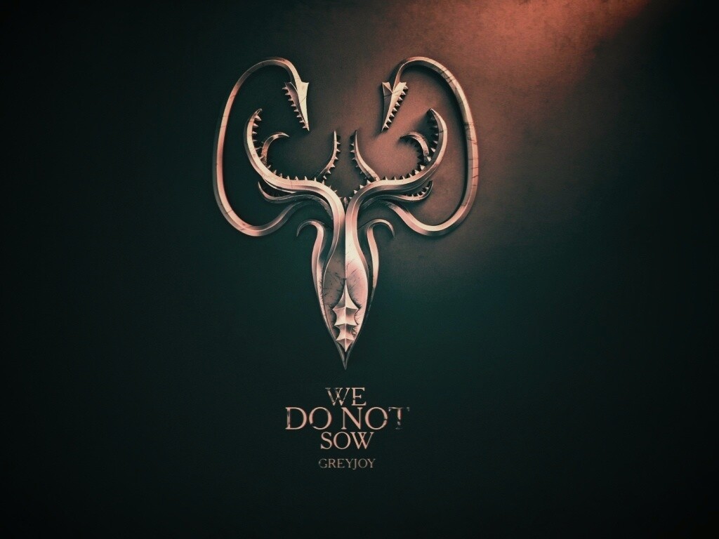 Металлический герб дома Грейджой обои