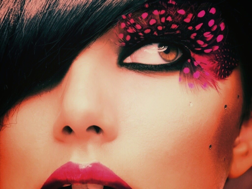 Макияж крупным планом обои