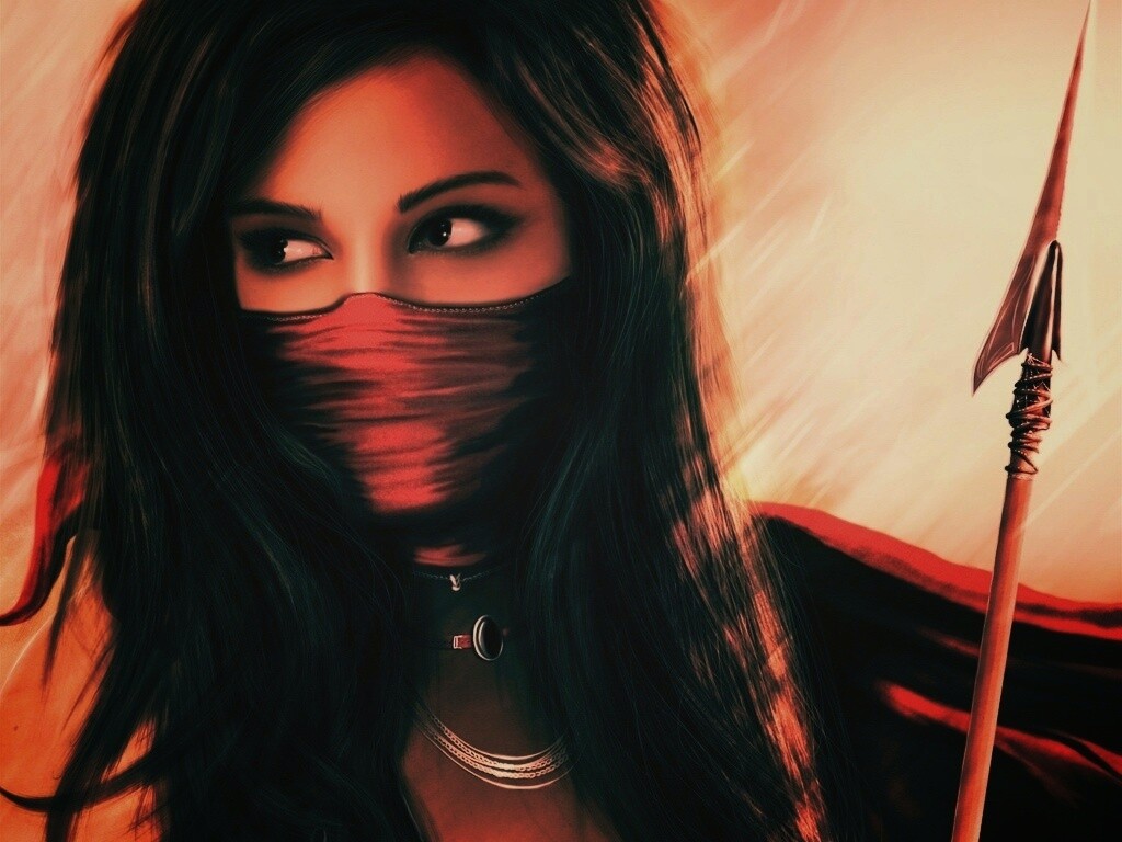 Девушка - ассасин обои