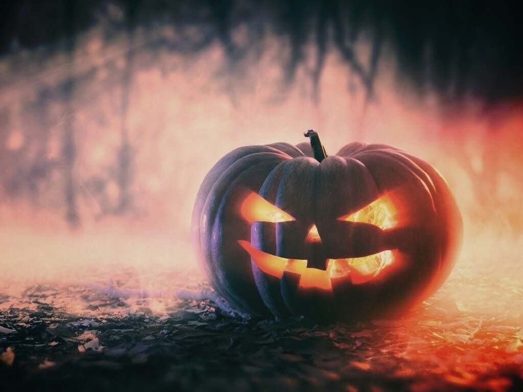 Хэллоуинская тыква обои