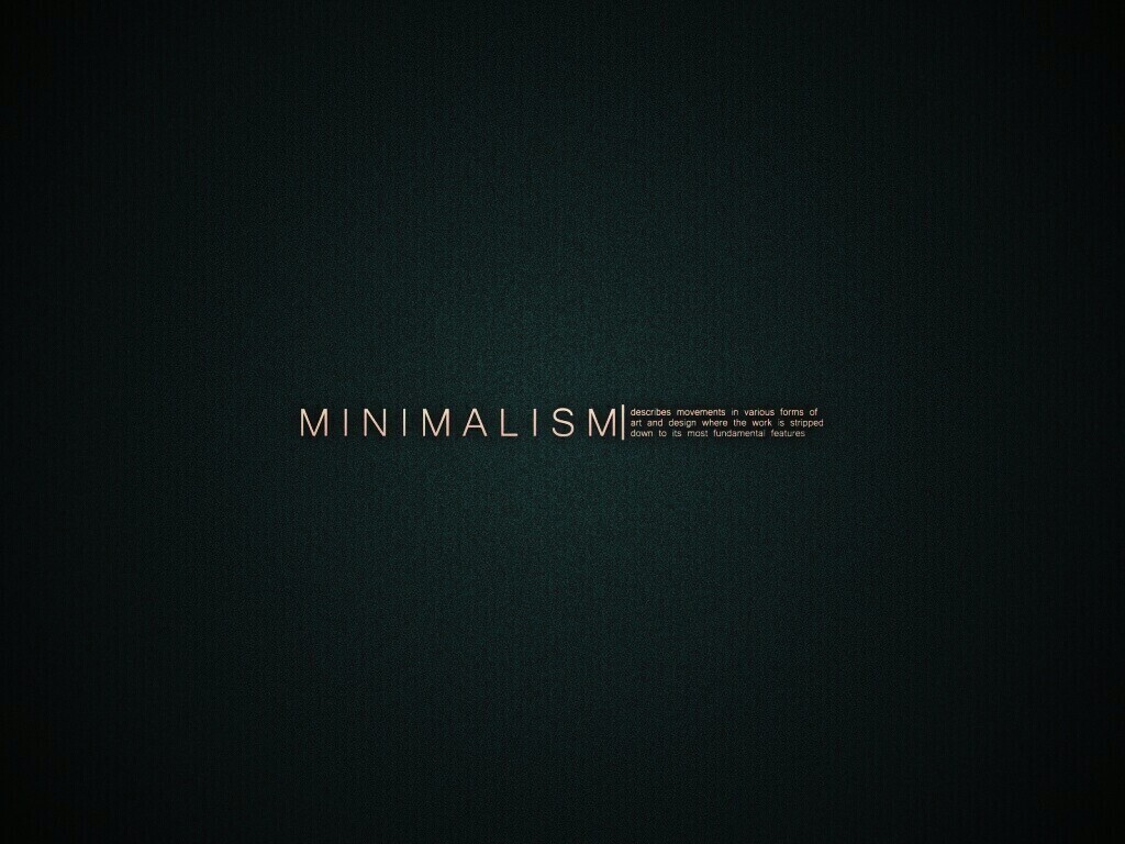 Минимализм обои
