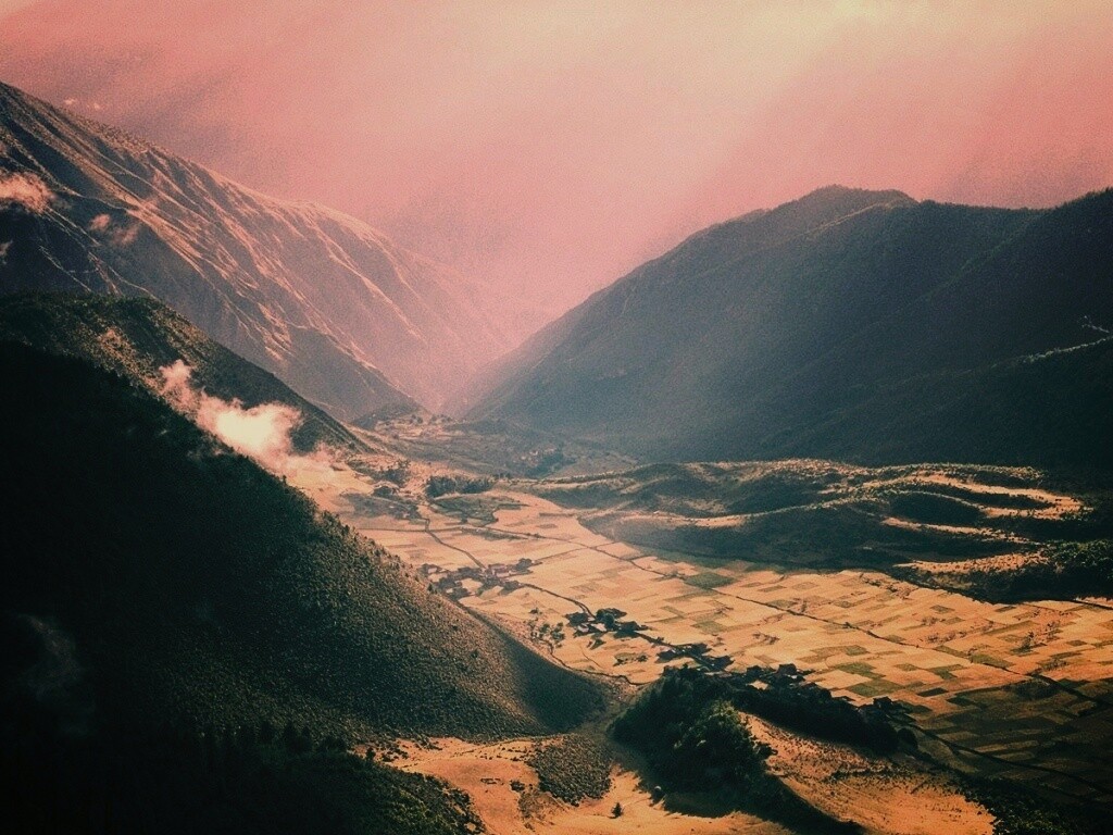 Горная долина обои