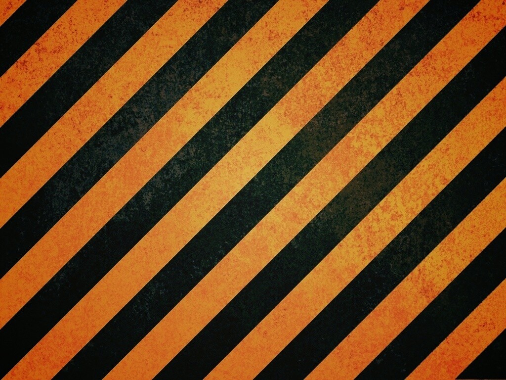 Предупреждающая черно-желтая штриховка обои