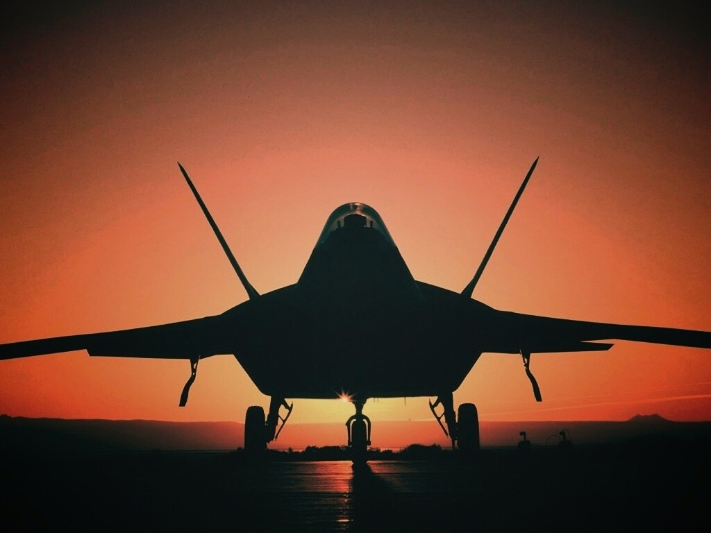 Истребитель F22 обои