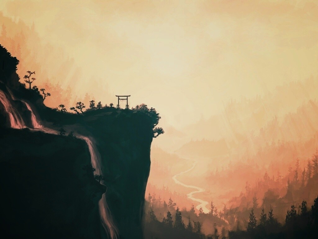 Пейзаж в китае обои