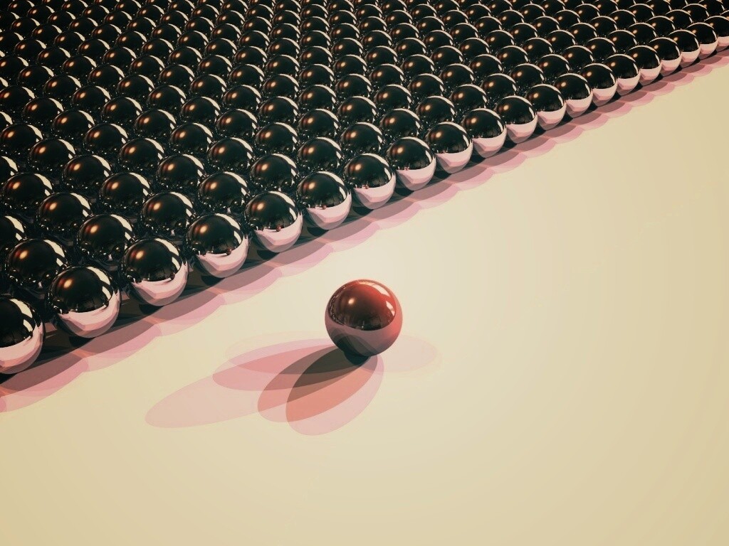 Металлические шарики обои