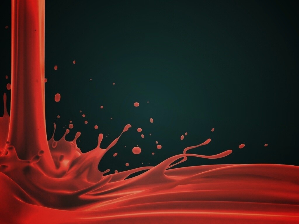 Красный всплеск обои