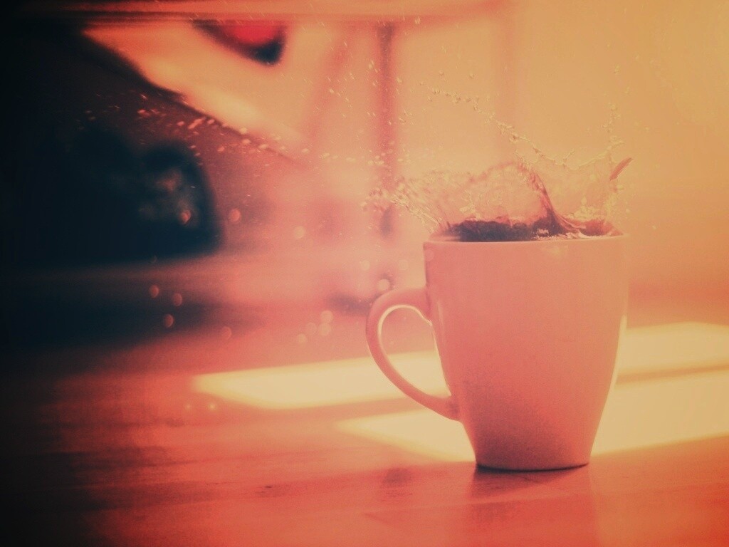 Кофейный всплеск обои