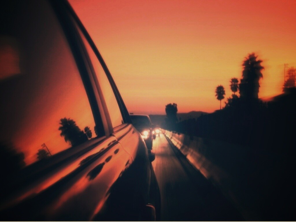 Вечерняя поездка обои