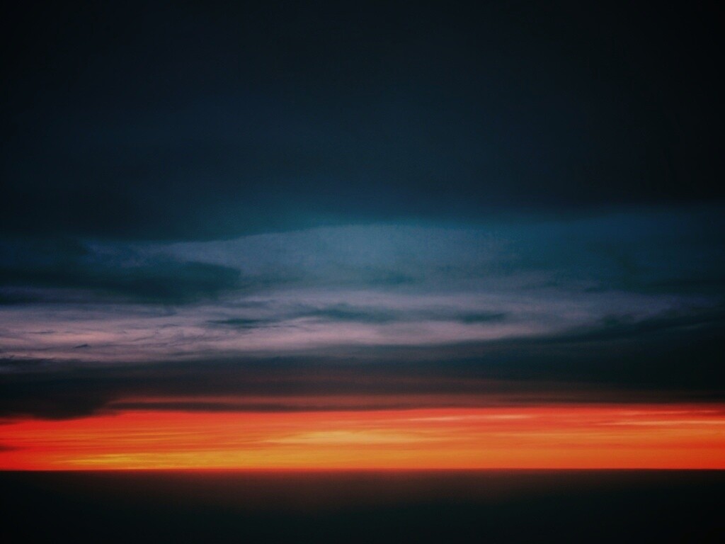 Закатное небо обои