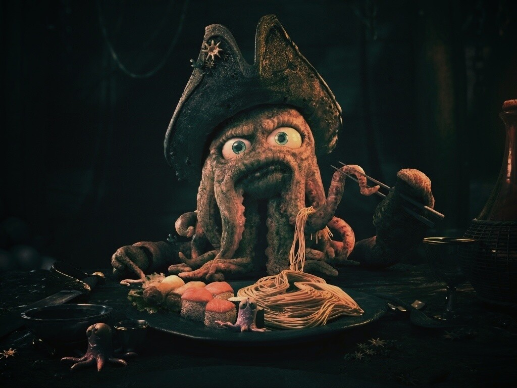 Мультяшный Дэви Джонс обои