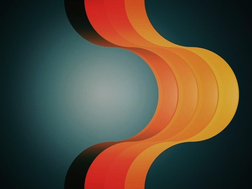 Волнистая абстракция обои