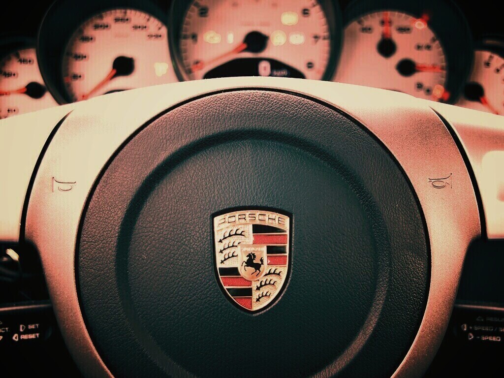 Руль Porshe обои