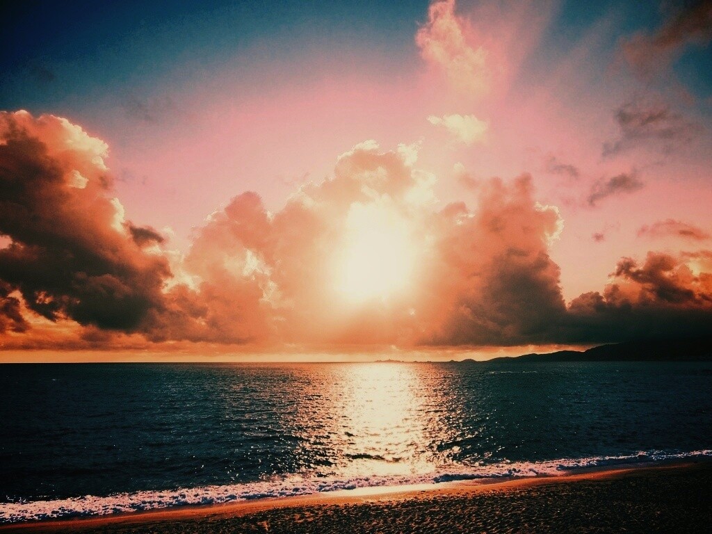 Солнечный пляж обои