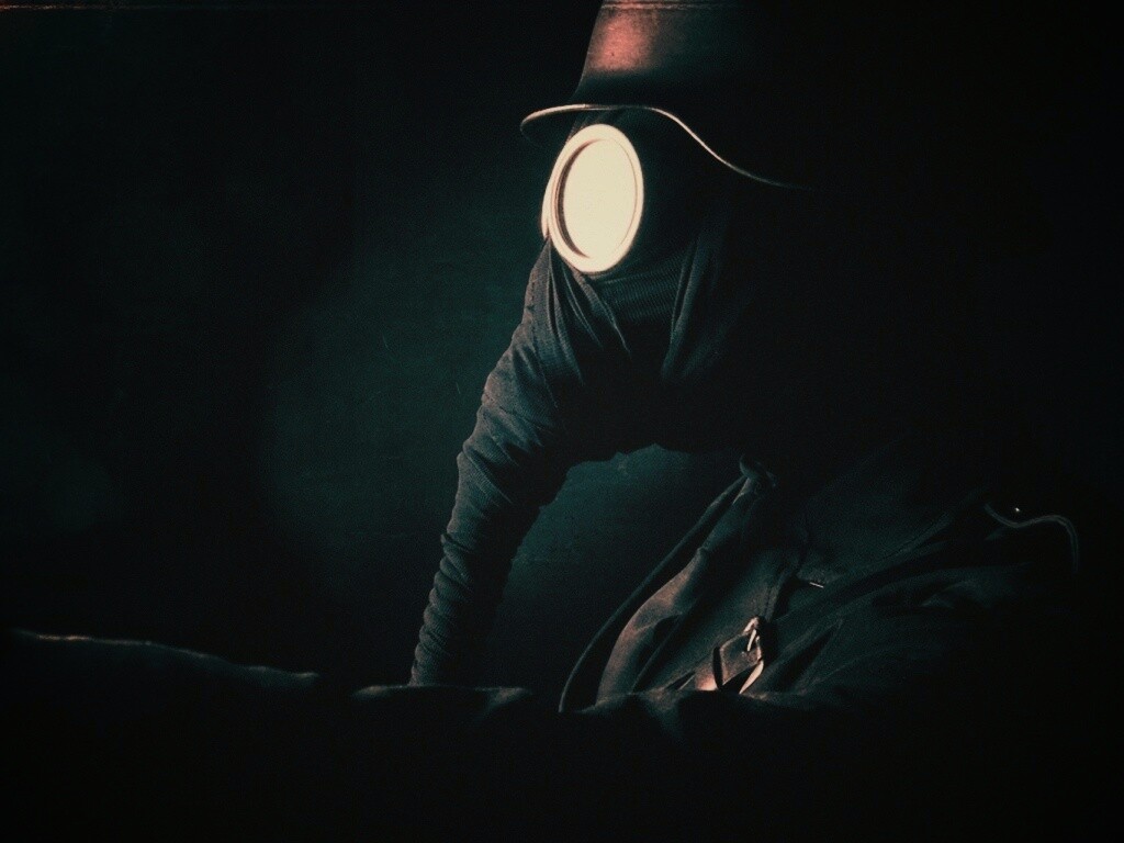 В противогазе обои