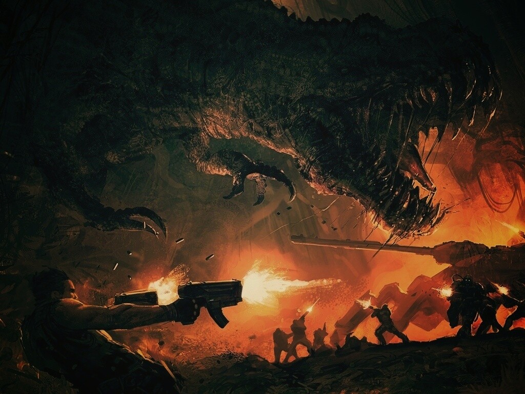 Динозавр обои