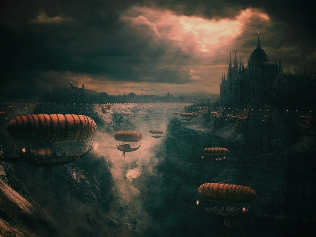 Фентезийный Будапешт обои