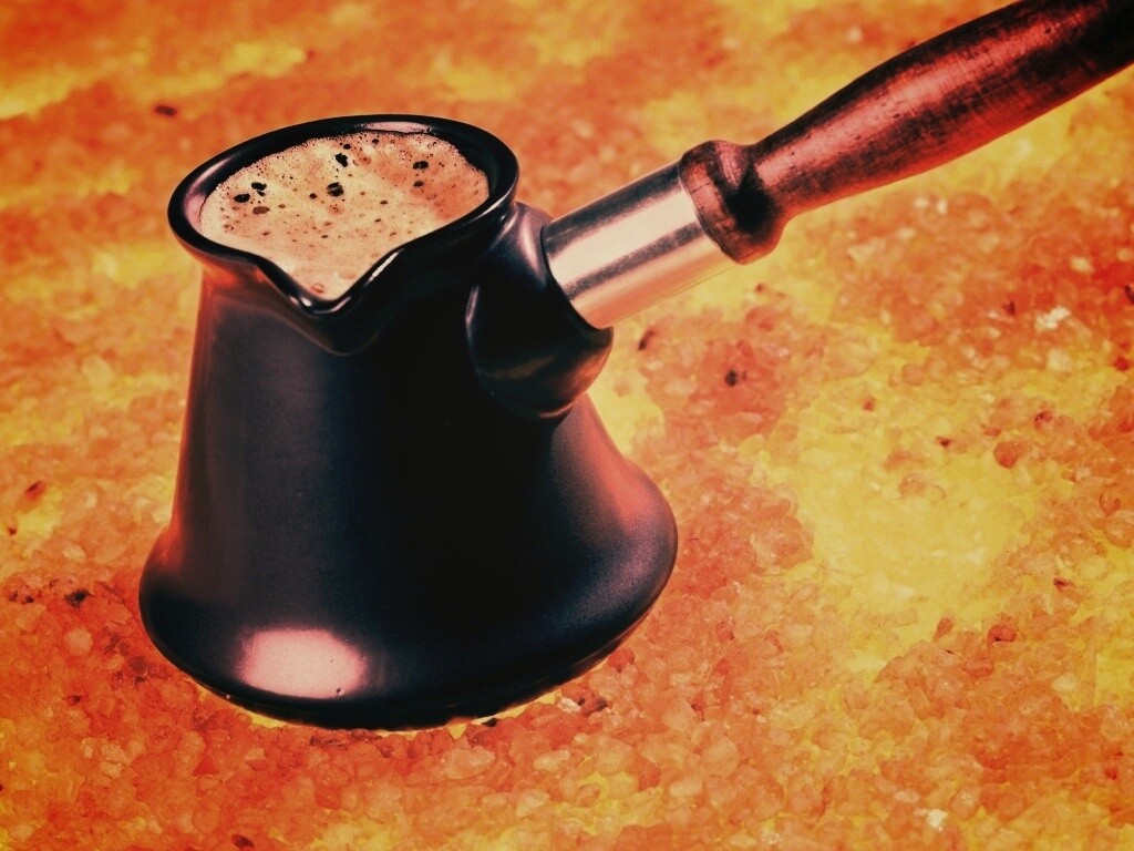 Кофе на углях обои