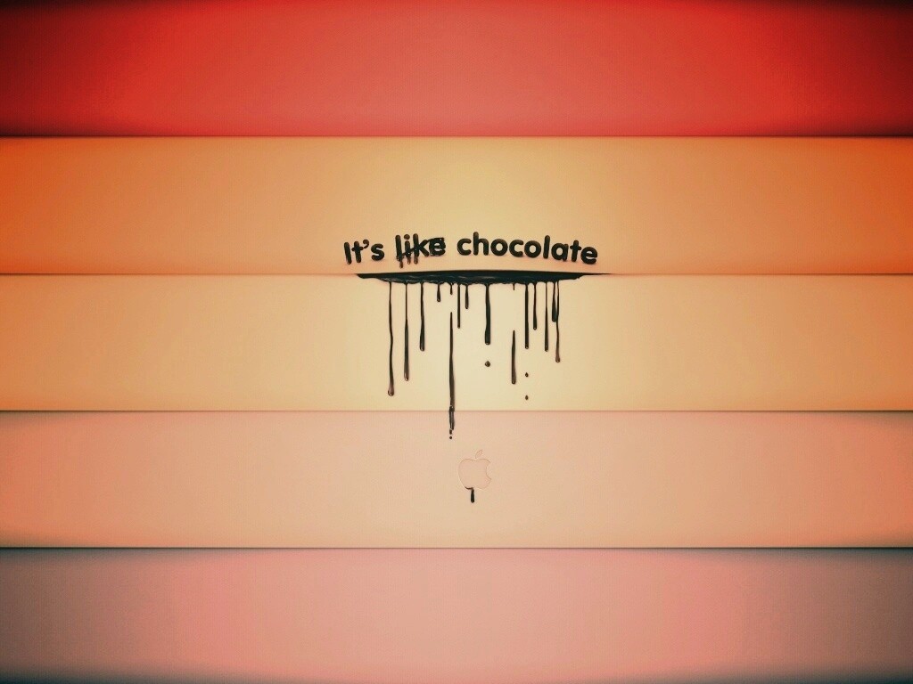 It"s not like chocolate обои
