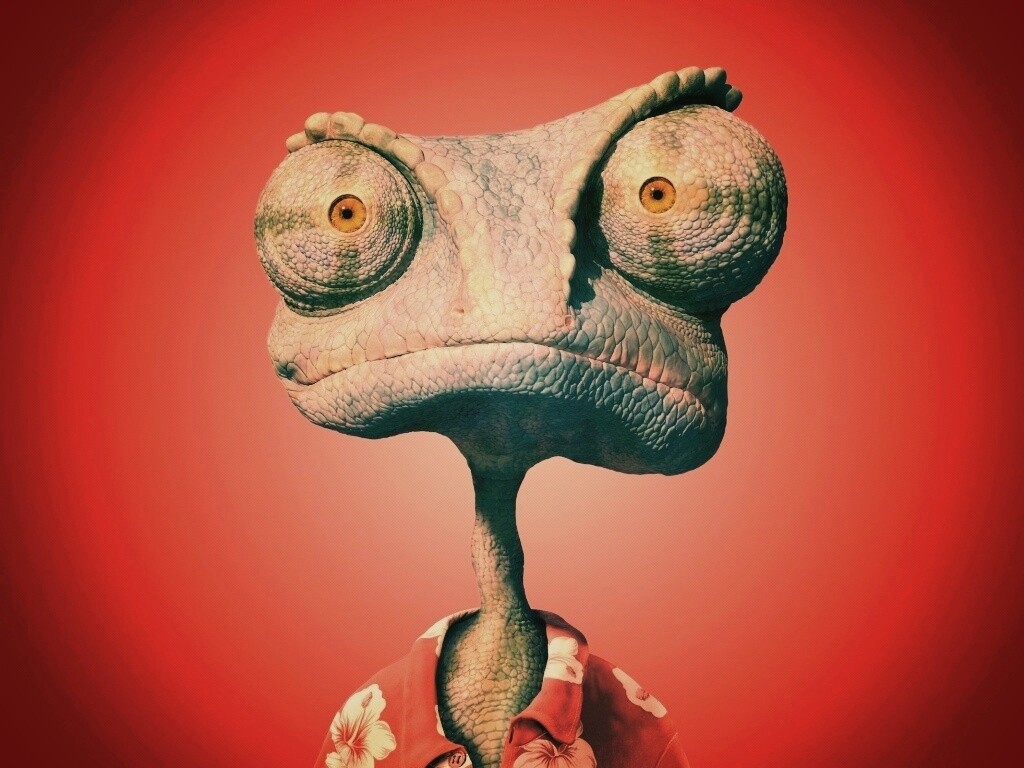 Ранго на красном фоне обои