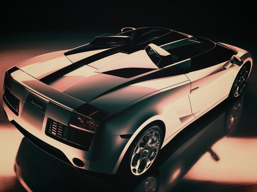 Светло-Серый Lamborghini (Сзади) обои