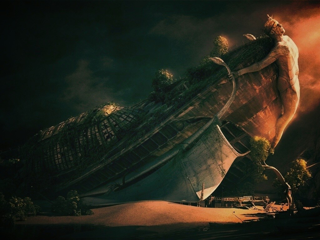 Древнее воздушное судно обои