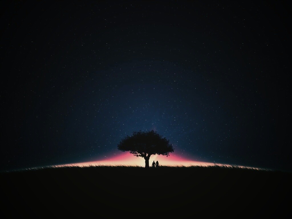 Звёздная ночь обои