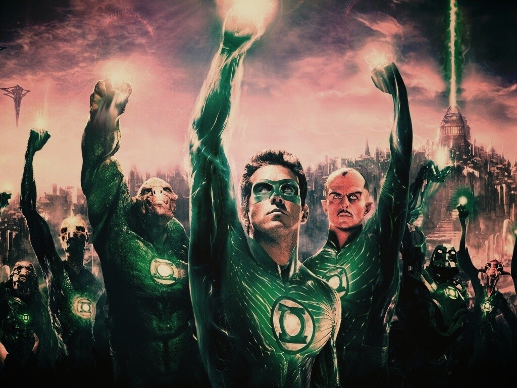 Зеленый фонарь обои