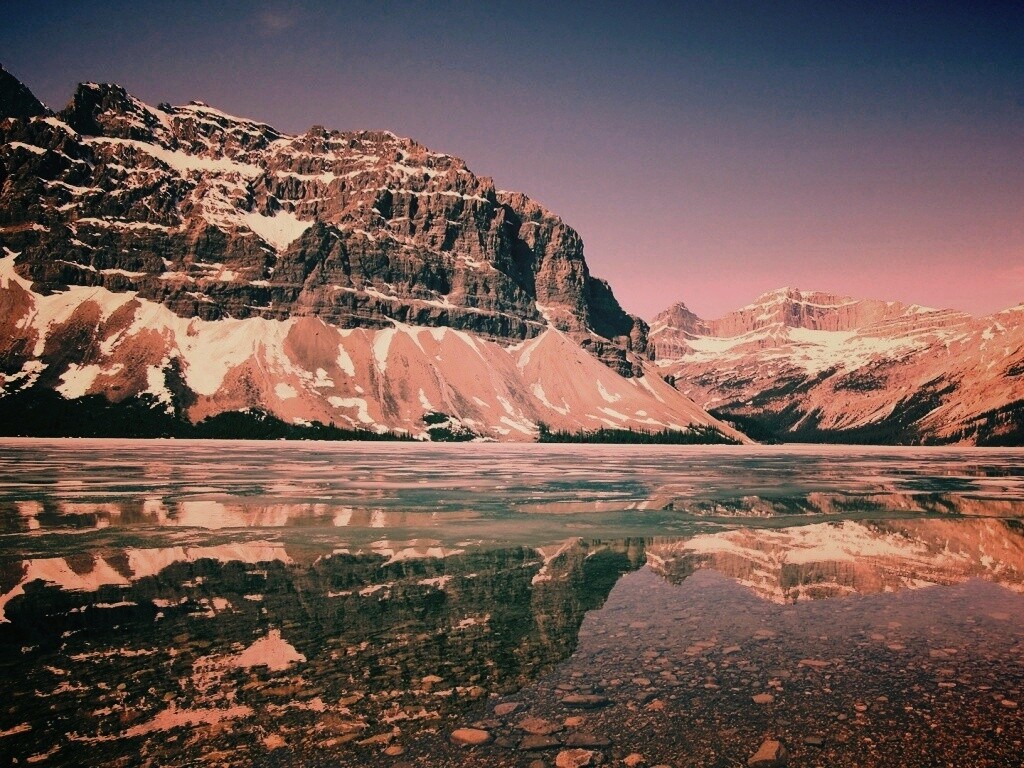 Снежные горы обои