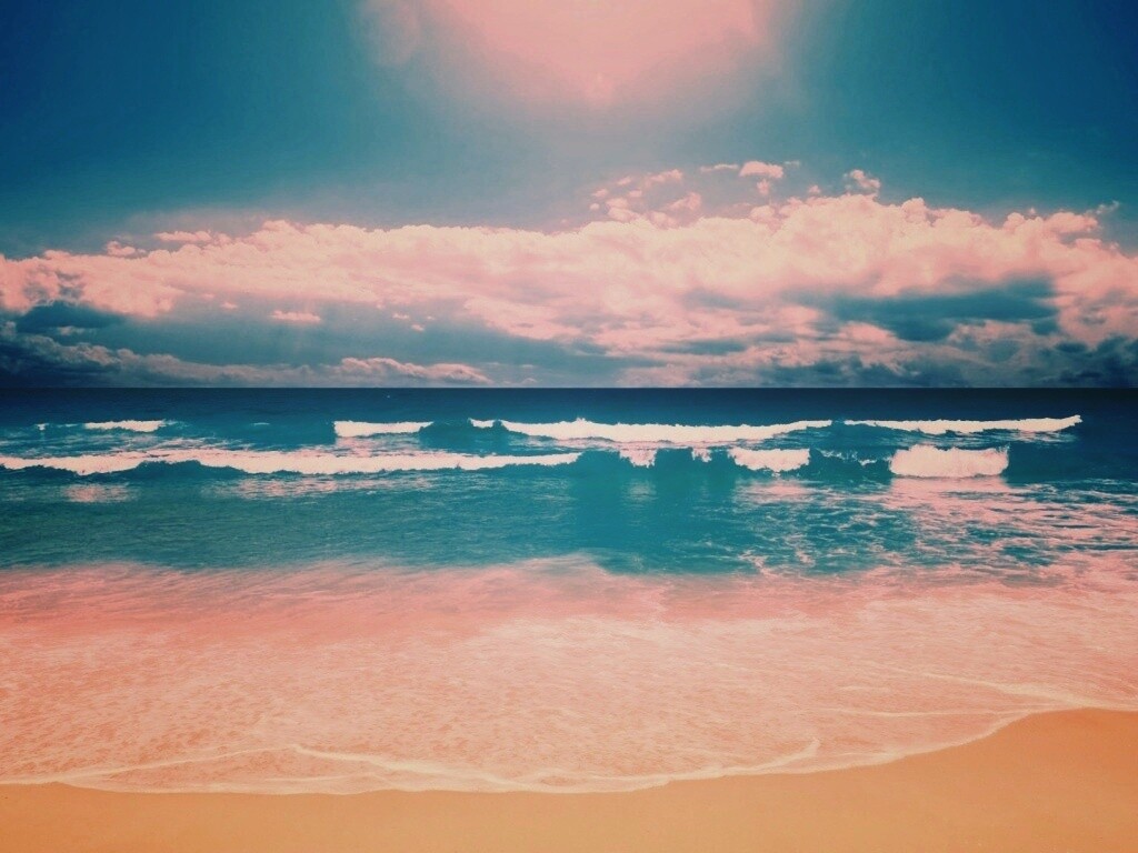 Потрясающий вид на морской пляж обои