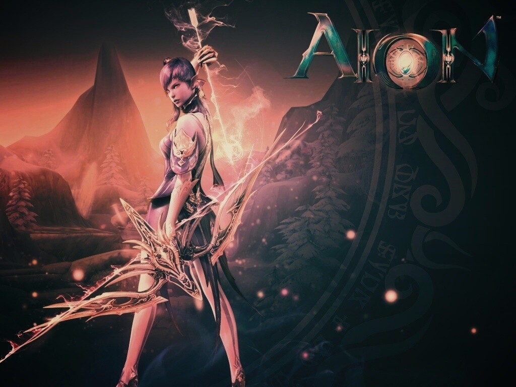 Эльфийка из Aion обои