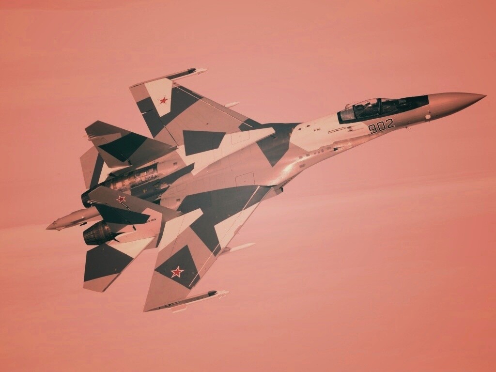 Полёт истребителя обои