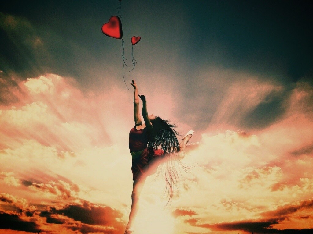 Отпускаяю сердце в небеса обои