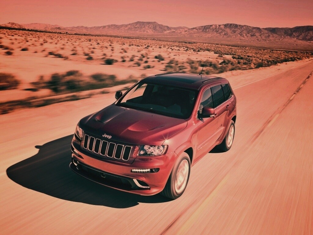 Красный Jeep обои