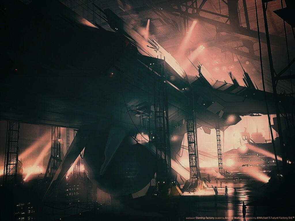 Сборка космического корабля обои