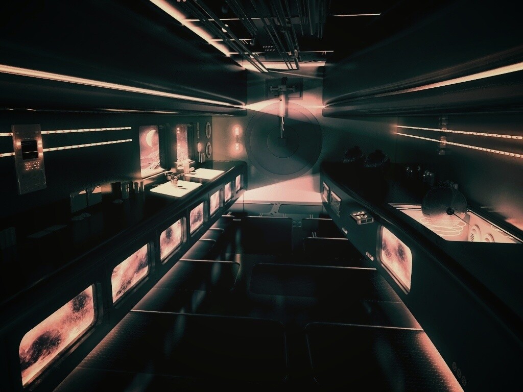 На борту космического корабля обои