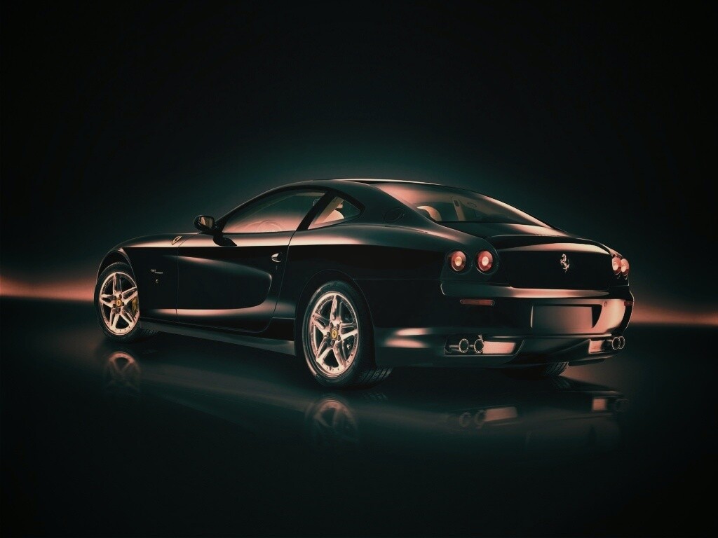 Черная Феррари обои