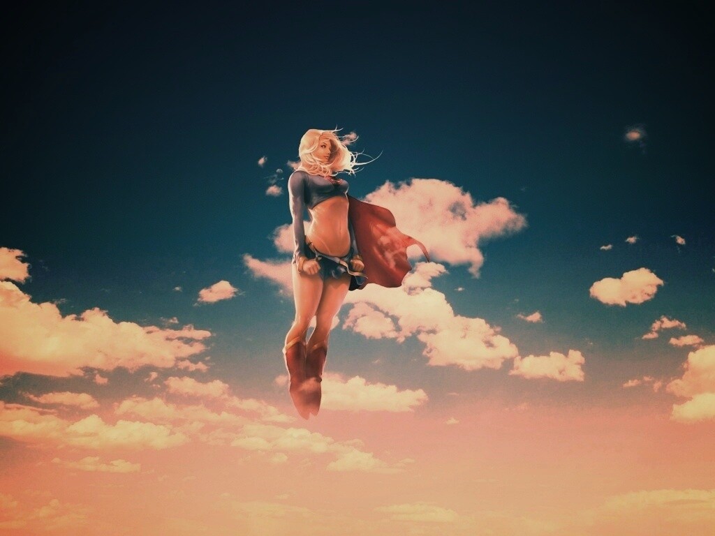 Супердевушка обои