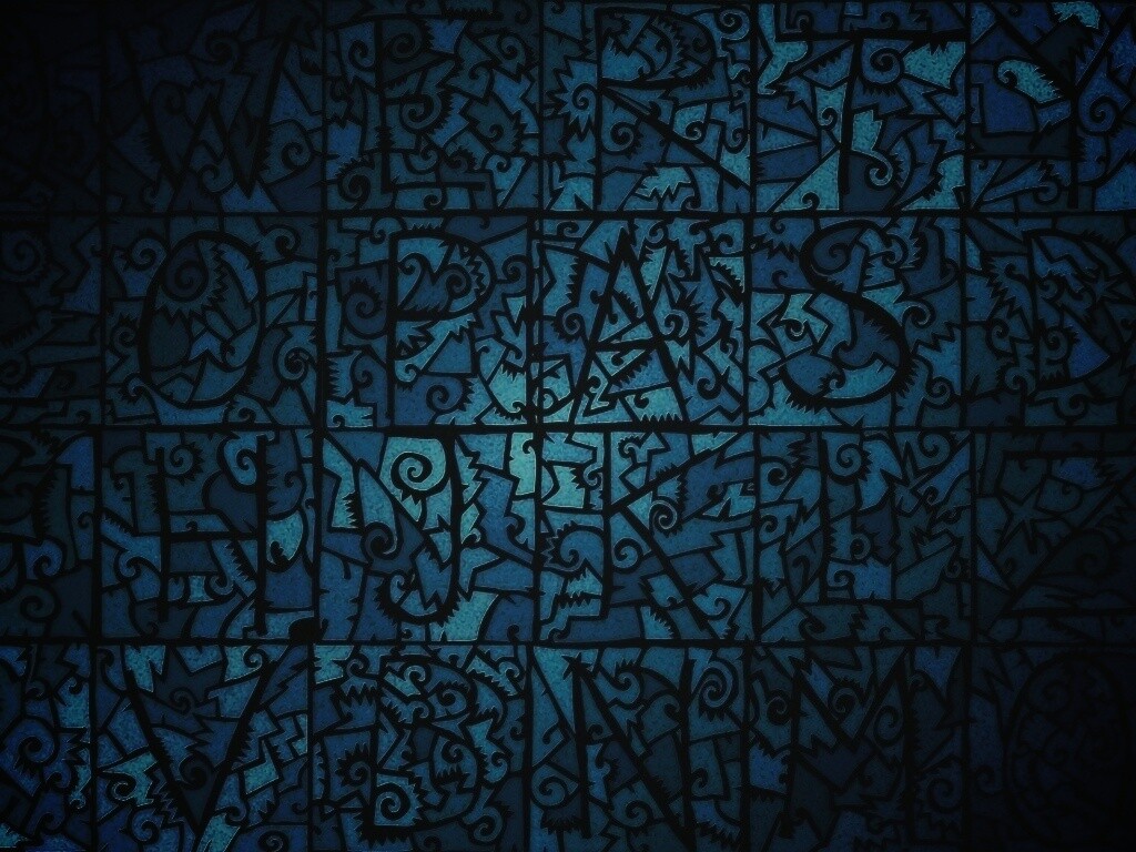 Витражные буквы обои