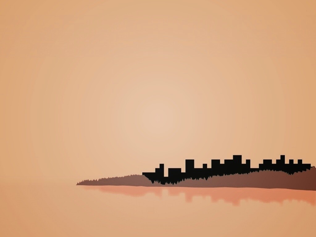 Векторный город обои