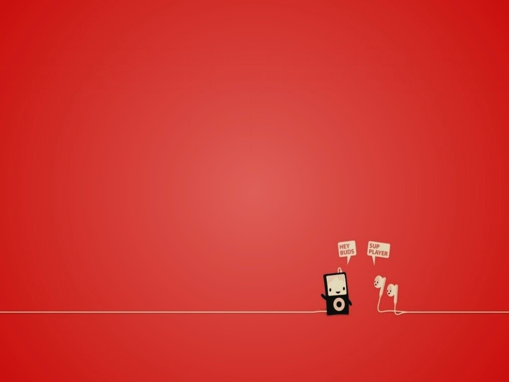 Плеер и наушники обои