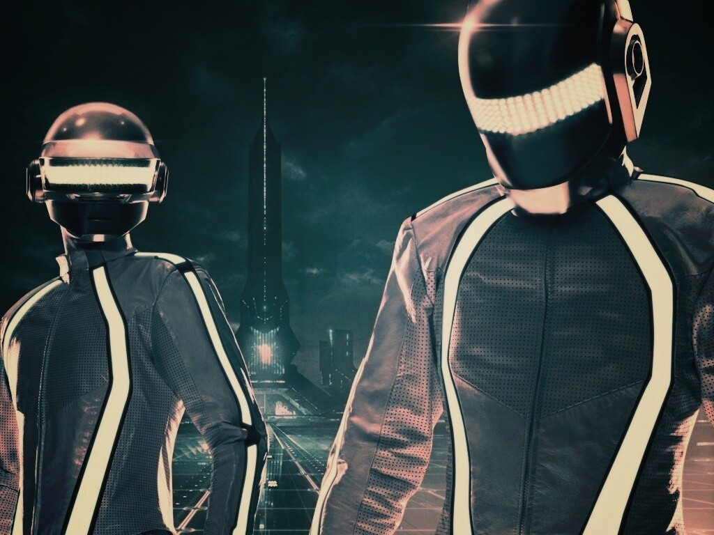 Daft Punk на съемках фильма TRON обои