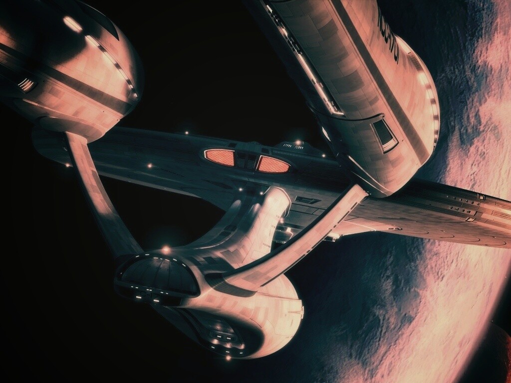 Космический корабль Enterprise из Star Trek обои