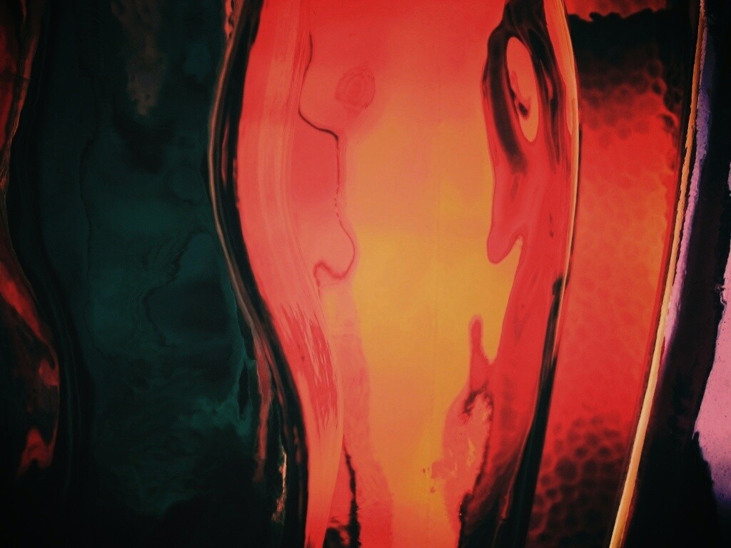 Абстрактное в бутылочном стекле обои