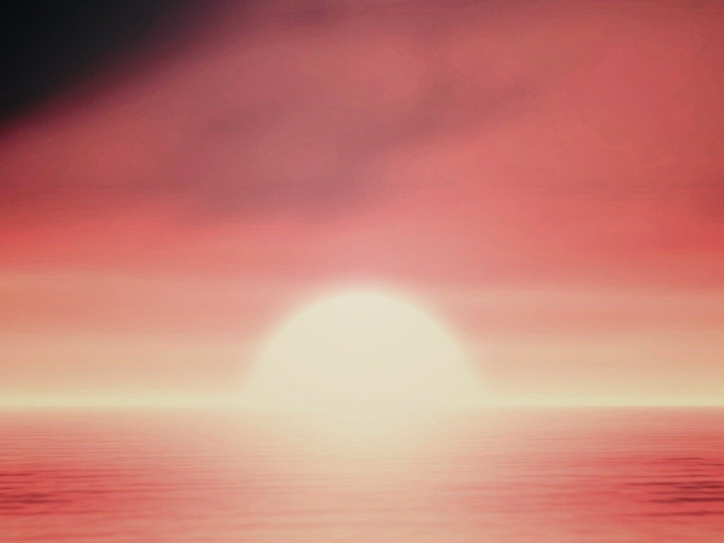 Нереальный закат обои