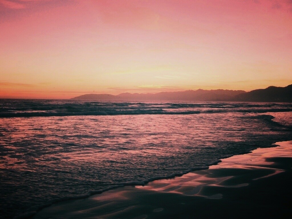 Восход на море обои