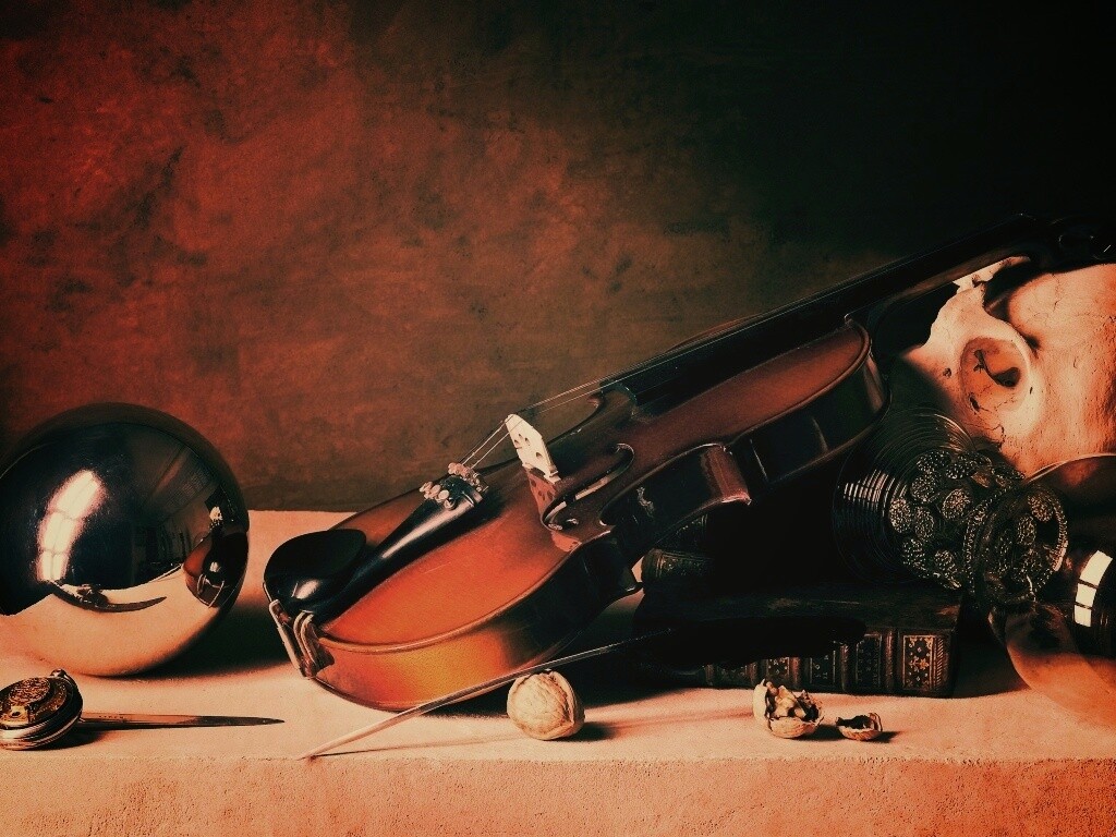 Композиция со скрипкой обои